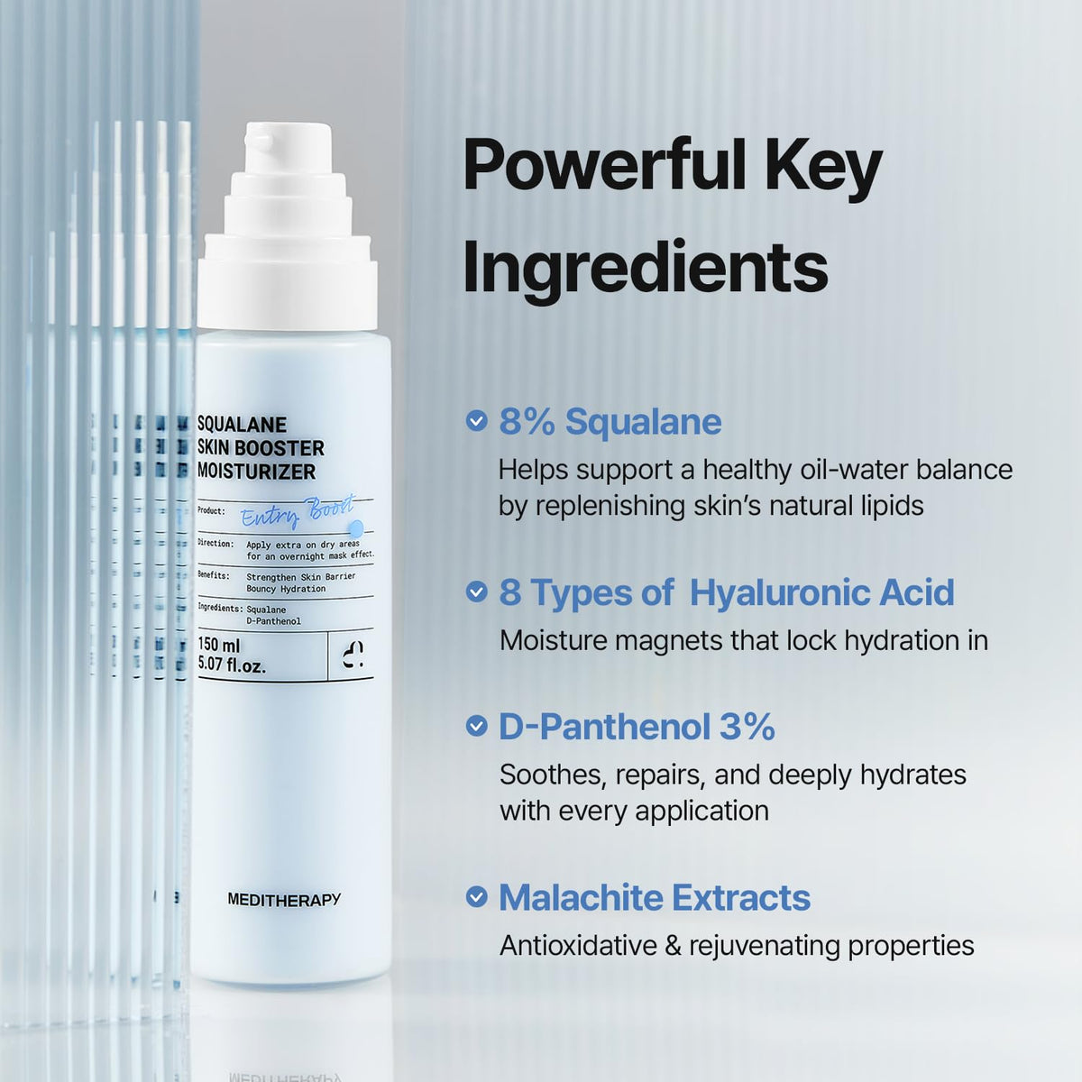 MEDITHERAPY cream texture close-up, silky non-greasy hydration visible