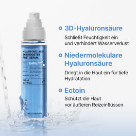 MEDITHERAPY serum spread on hand demonstrating quick absorption