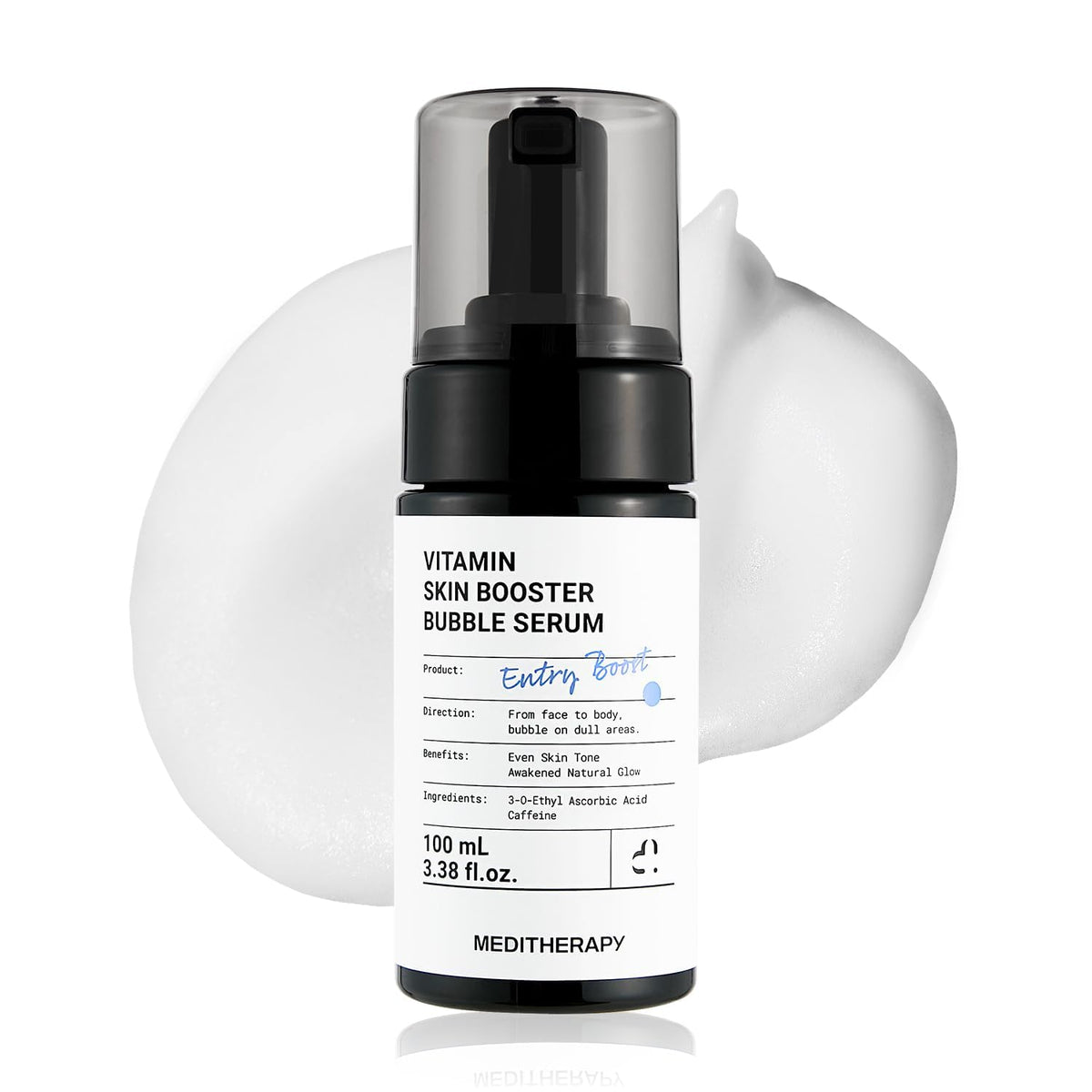MEDITHERAPY front bottle shot showing clean packaging and glow benefits