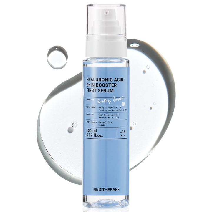MEDITHERAPY front bottle showing 150ml size and hydration benefits