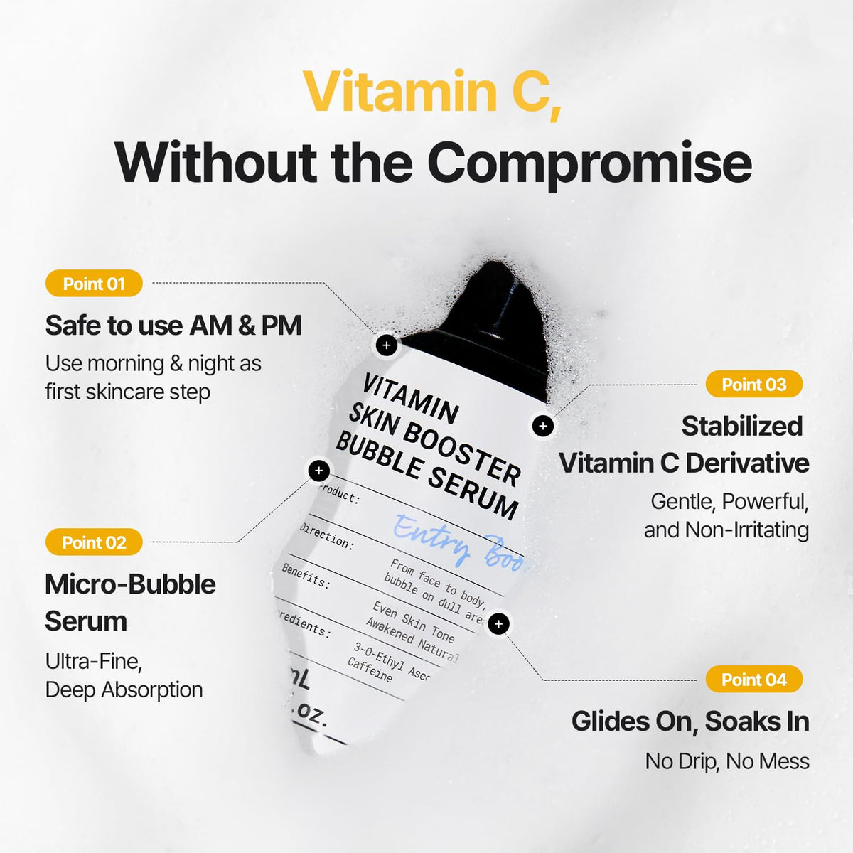 MEDITHERAPY serum in hand for size reference and easy application