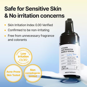 MEDITHERAPY serum styled on nightstand to show daily routine compatibility