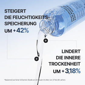 MEDITHERAPY droplet texture showing lightweight hyaluronic moisture