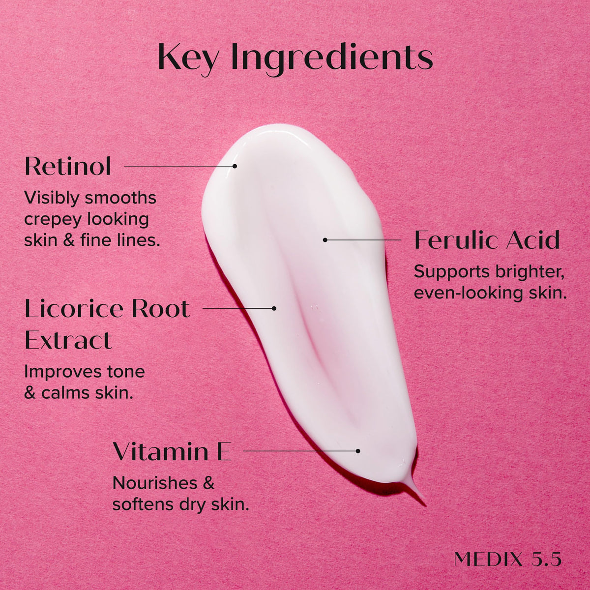 medix 5.5 collagen jar top view showing rich cream for hydration and plumping