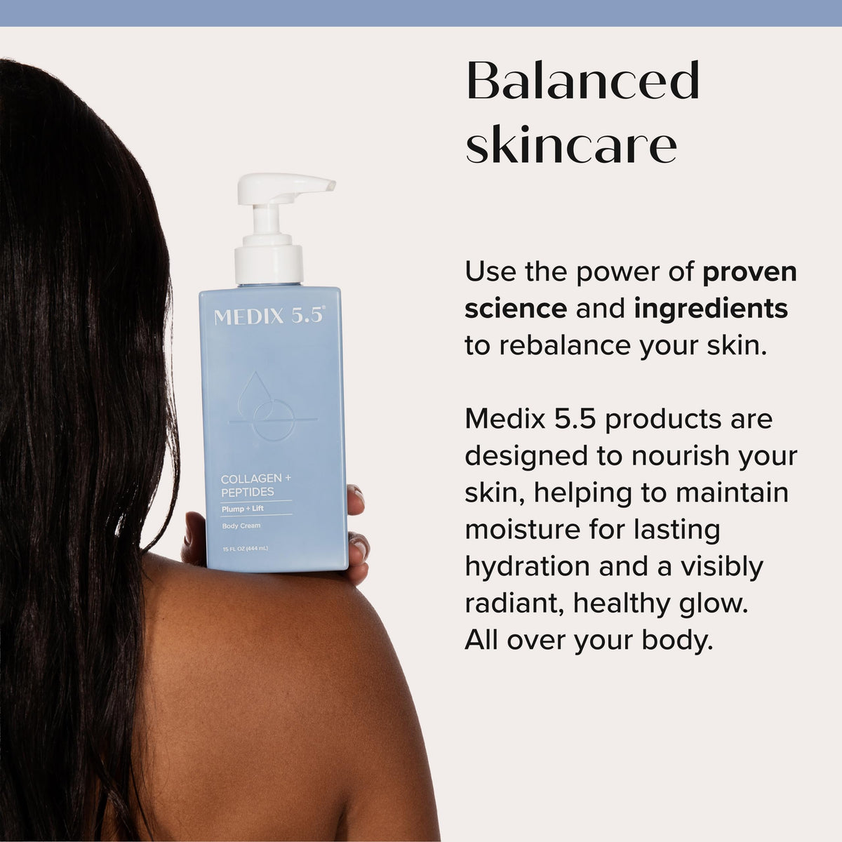 Medix 5.5 face-use routine showing gentle facial moisturizing benefit