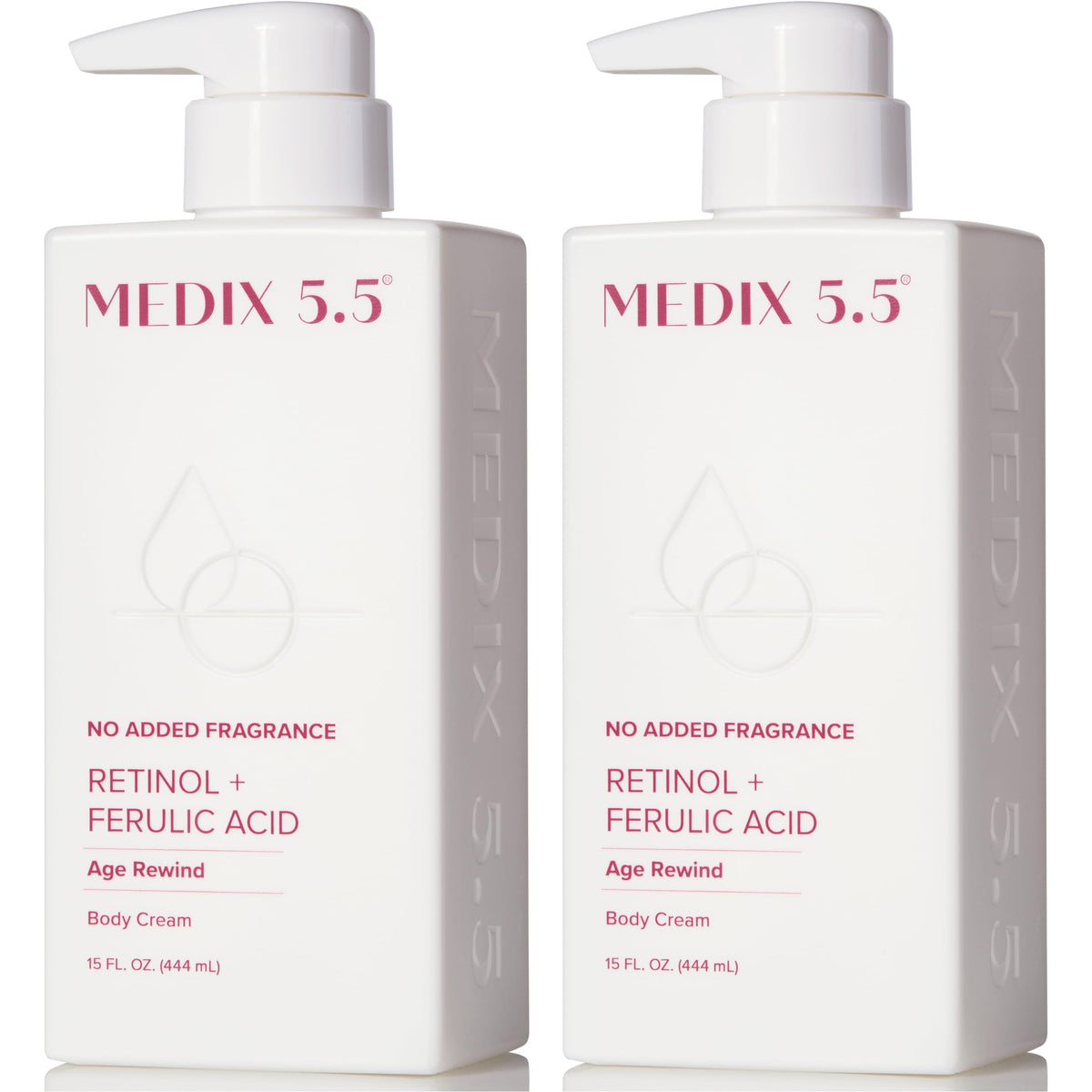 Medix 5.5 front bottle view showing unscented retinol moisturizer benefit