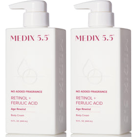 Medix 5.5 front bottle view showing unscented retinol moisturizer benefit
