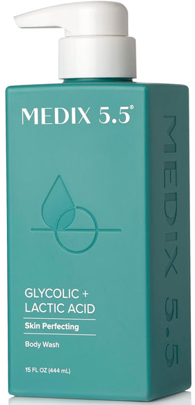 Medix 5.5 front bottle showing branding and size benefits skin renewal