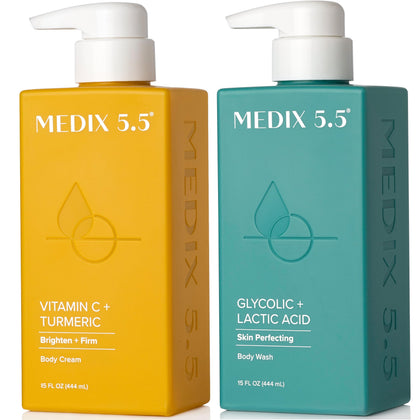 Medix 5.5 front packaging showing both wash and cream for a complete routine