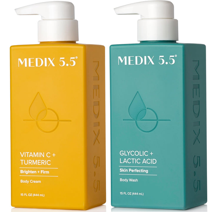 Medix 5.5 front packaging showing both wash and cream for a complete routine