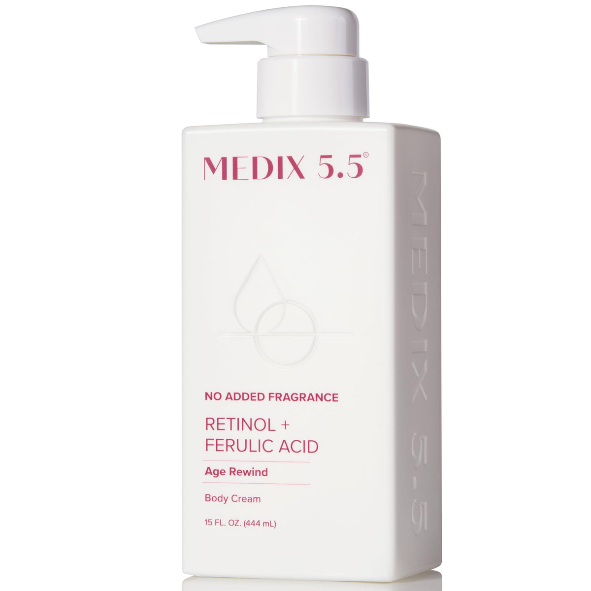 Medix 5.5 front pump bottle showing packaging and convenient dispenser benefit
