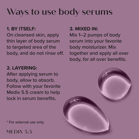 medix 5.5 hand applying serum to face for hydration benefit