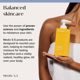 Medix 5.5 applied on hands illustrating immediate softening and moisturization