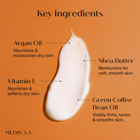 Medix 5.5 label close-up showing key ingredients and usage guidance