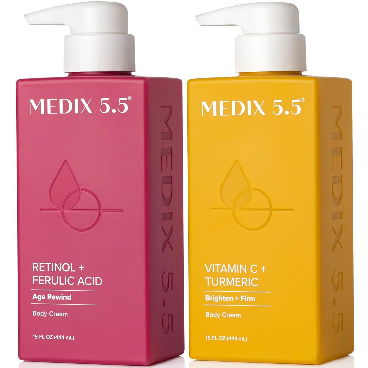 Medix 5.5 retinol body cream front packaging, clear anti-aging benefit