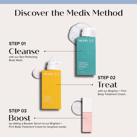 Medix 5.5 products beside a hand to show actual size and scale