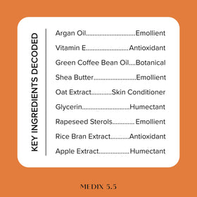Medix 5.5 cream on hand demonstrating easy absorption and instant hydration