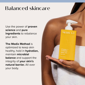 medix 5.5 used in morning skincare routine on face before sunscreen