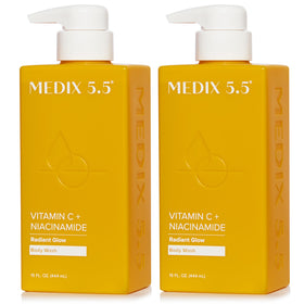 Medix 5.5 front packaging showing two citrus-scented bottles and benefits