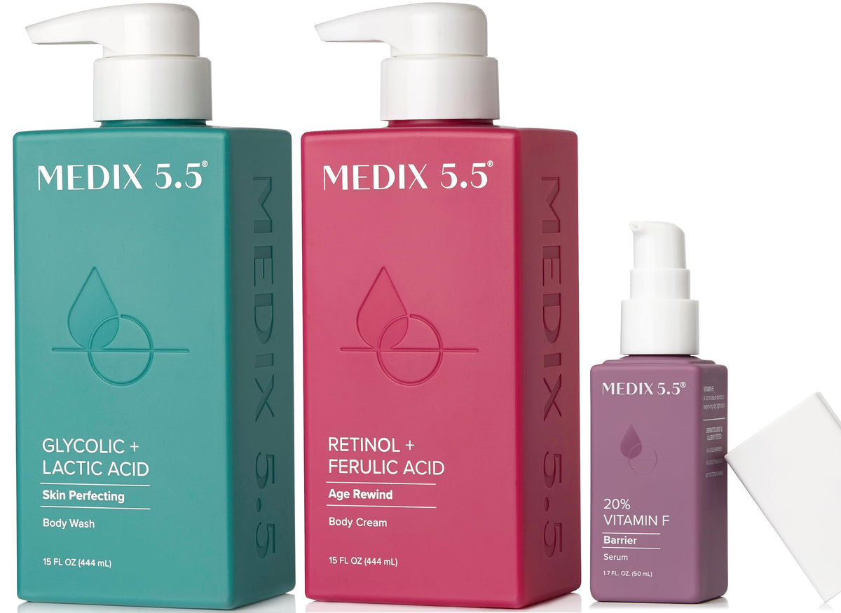 Medix 5.5 front packaging showing full 3-piece set and benefits