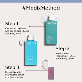Medix 5.5 15 fl oz bottle next to common objects to show size and value benefit