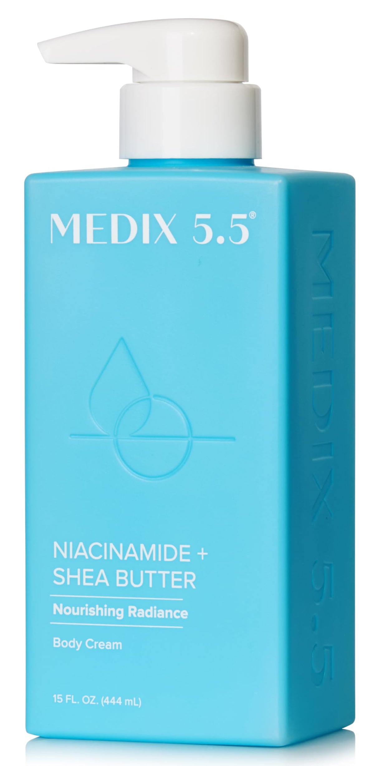 Medix 5.5 front packaging showing pump bottle and clean design for clear identification