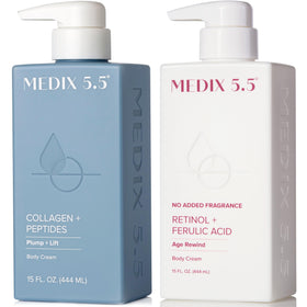 Medix 5.5 front packaging showing two creams and clear product identity and benefits