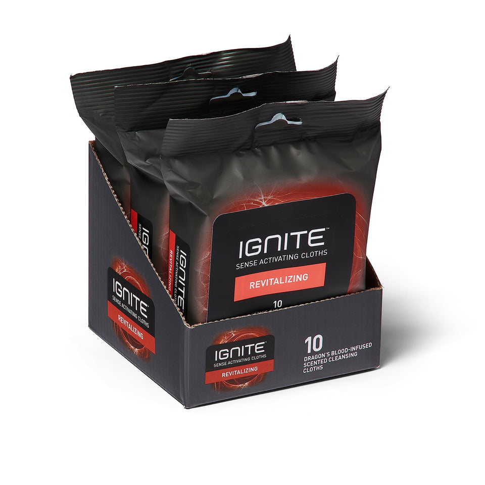 Medline Ignite front pack showing quantity and revitalizing scent benefit