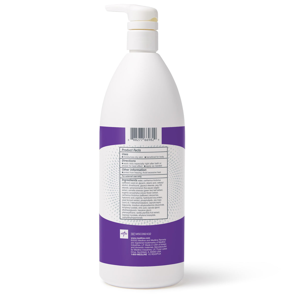 Medline Remedy with botanical visuals showing natural emollient nourishment