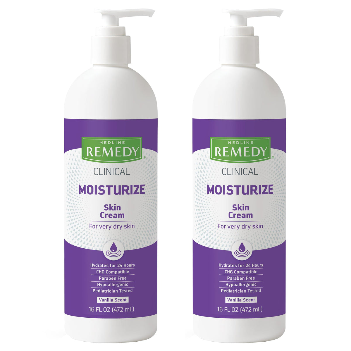 Medline Remedy front packaging showing two 16 fl oz bottles and clear product identity