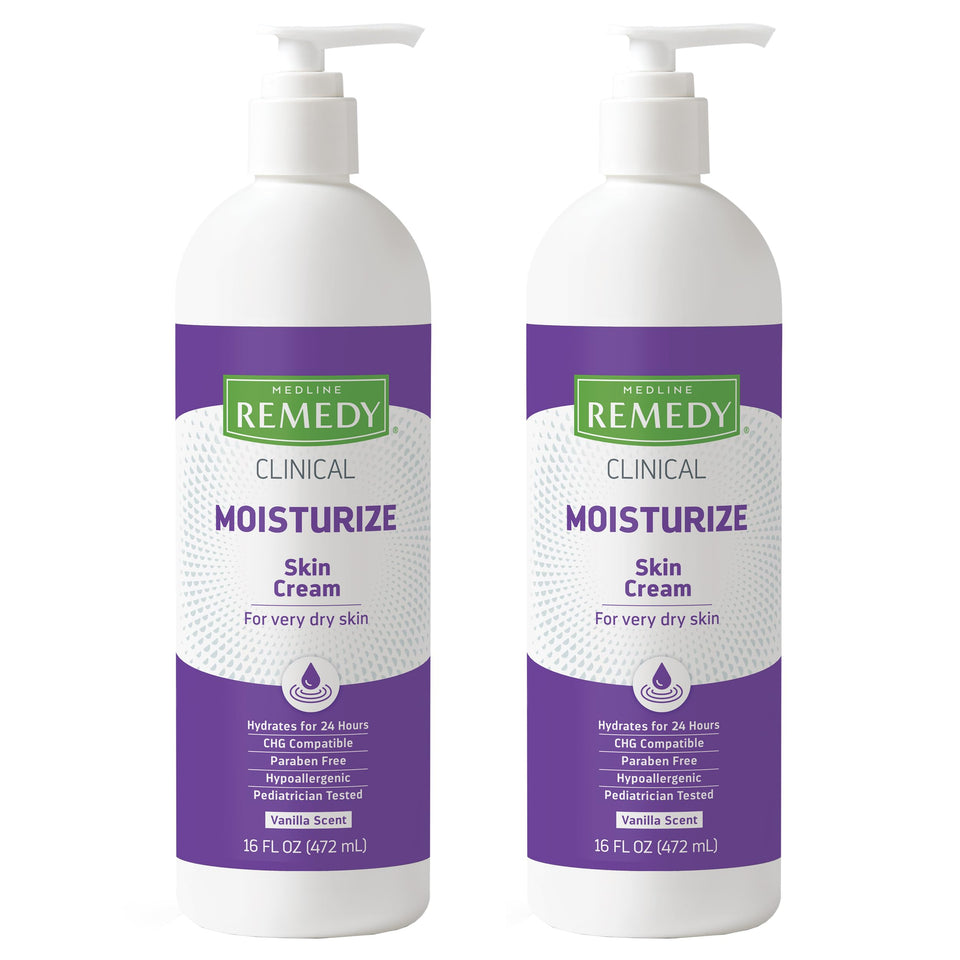 Medline Remedy front packaging showing two 16 fl oz bottles and clear product identity
