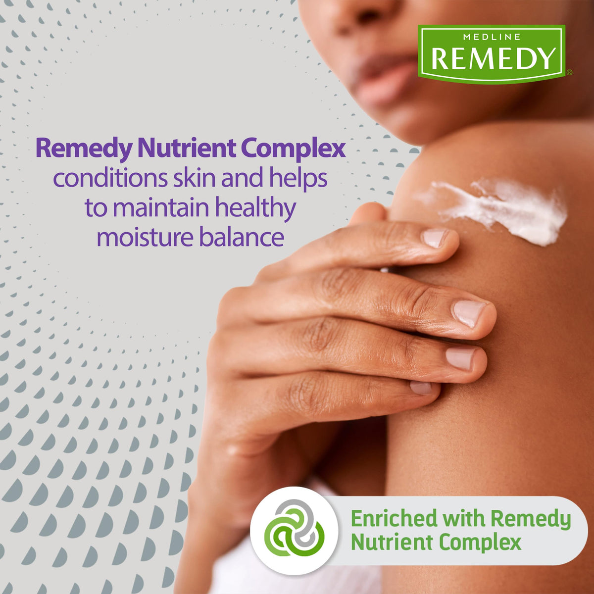 Medline Remedy clear label detail highlighting ingredients and use