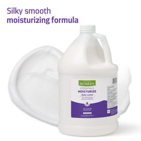 Medline remedy essentials in a pump dispenser ready at sink for convenient use
