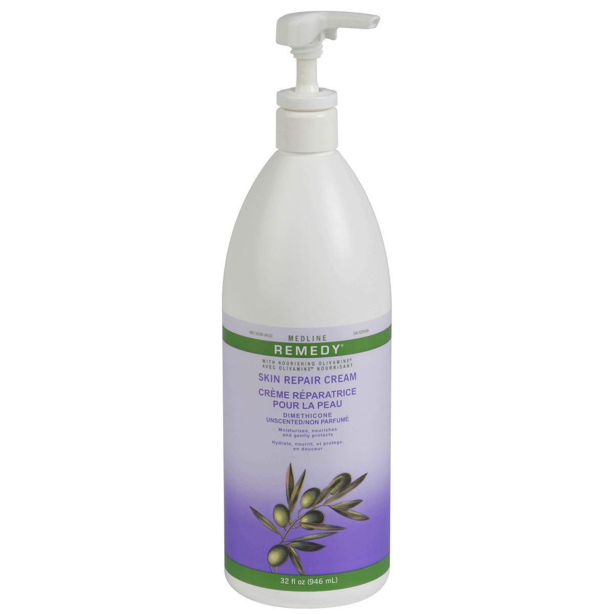 Medline Remedy front bottle 32oz showing label and unscented benefit