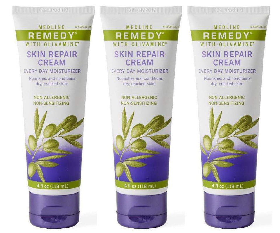 Medline Remedy front packaging showing three 4 oz tubes and benefits