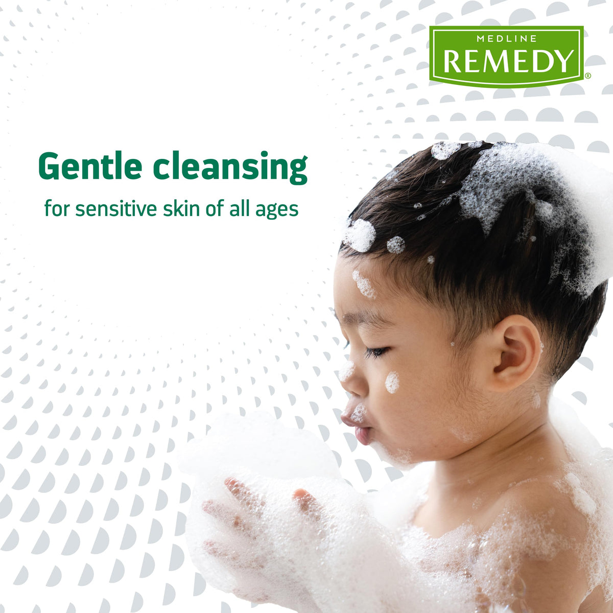 Medline Remedy ingredient panel close-up highlighting dimethicone and nutrient complex benefits