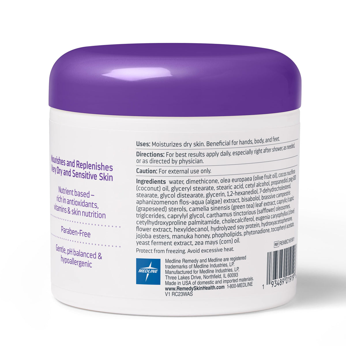 Medline Remedy retail packaging box highlighting fragrance-free formula