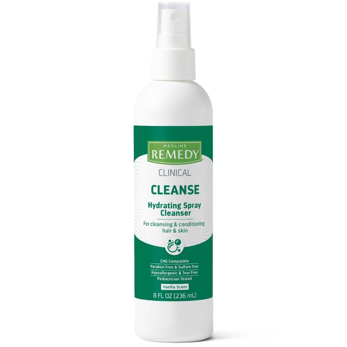 Medline Remedy bottle front packaging showing 8 oz pump and branding, easy identification