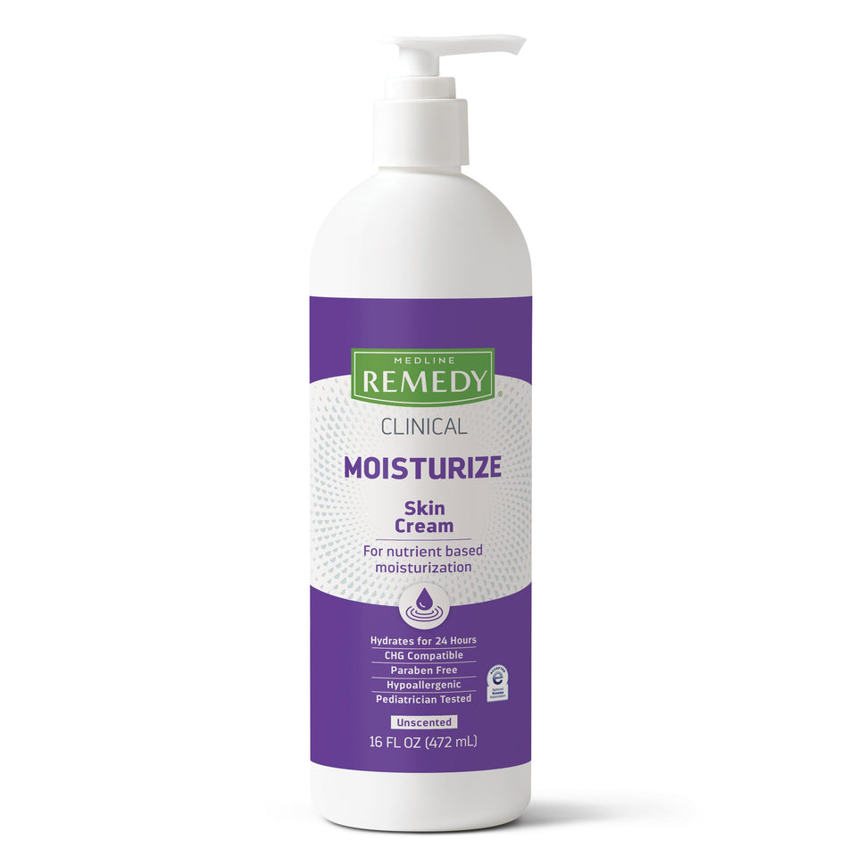 Medline Remedy front packaging showing unscented 16 fl oz bottle and clear branding