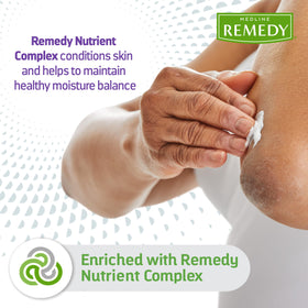 Medline Remedy pump dispenser detail highlighting easy one-handed dispensing benefit