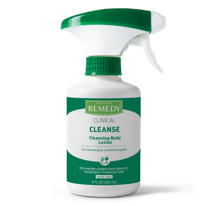 Medline Remedy front packaging showing bottle and vanilla scent benefits