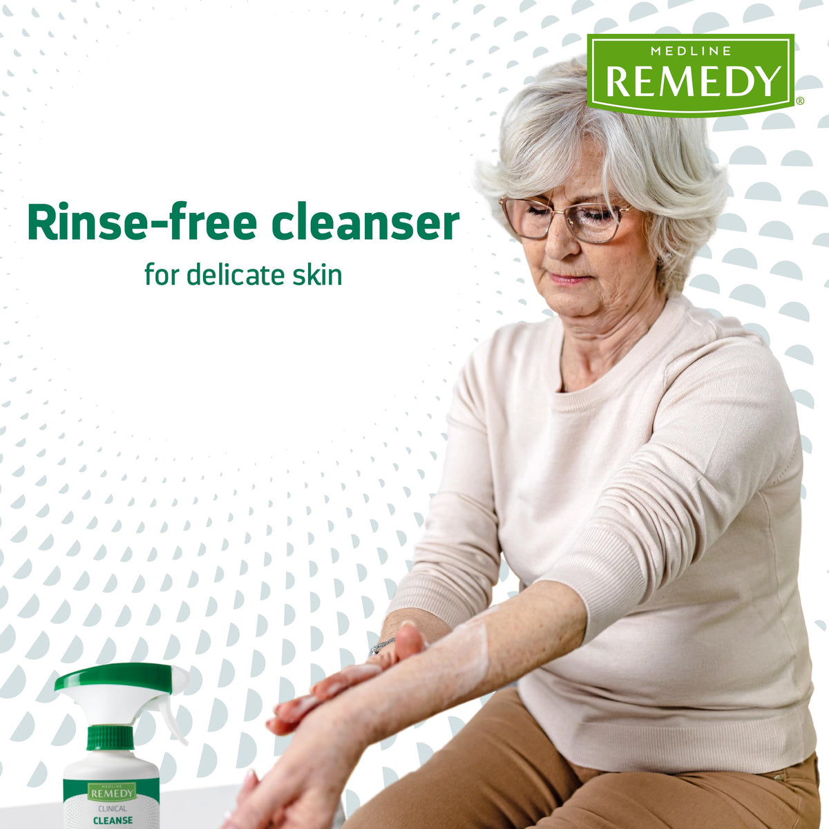 Medline Remedy ingredients label detail showing gentle, sulfate-free formula