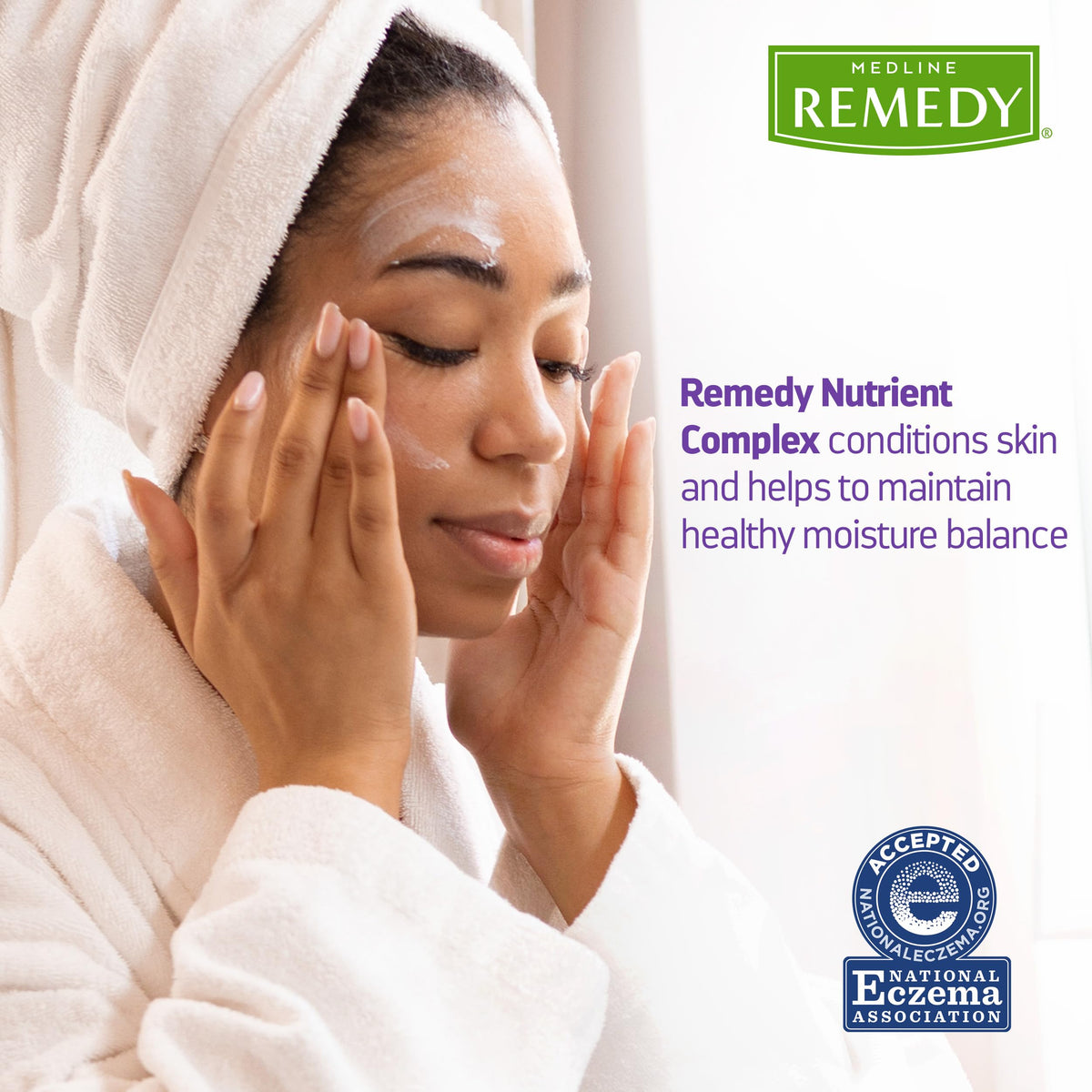 Medline Remedy cream texture close-up showing lightweight, non-greasy finish for fast absorption
