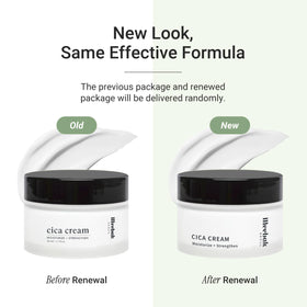 Meebak Cica Cream beside everyday items showing size and travel-friendly benefit