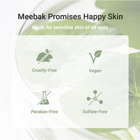 Meebak lifestyle morning routine with sunscreen, conveys daytime antioxidant protection benefit