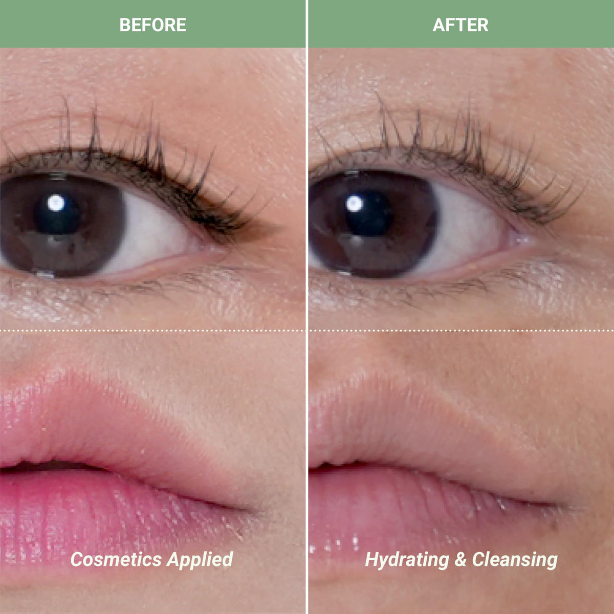 Meebak pad saturated with micellar water demonstrating cleansing potency without harsh rubbing