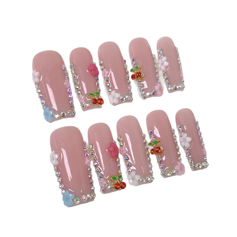 meemooron french tip and sparkly pink glitter detail, elegant polished finish benefit