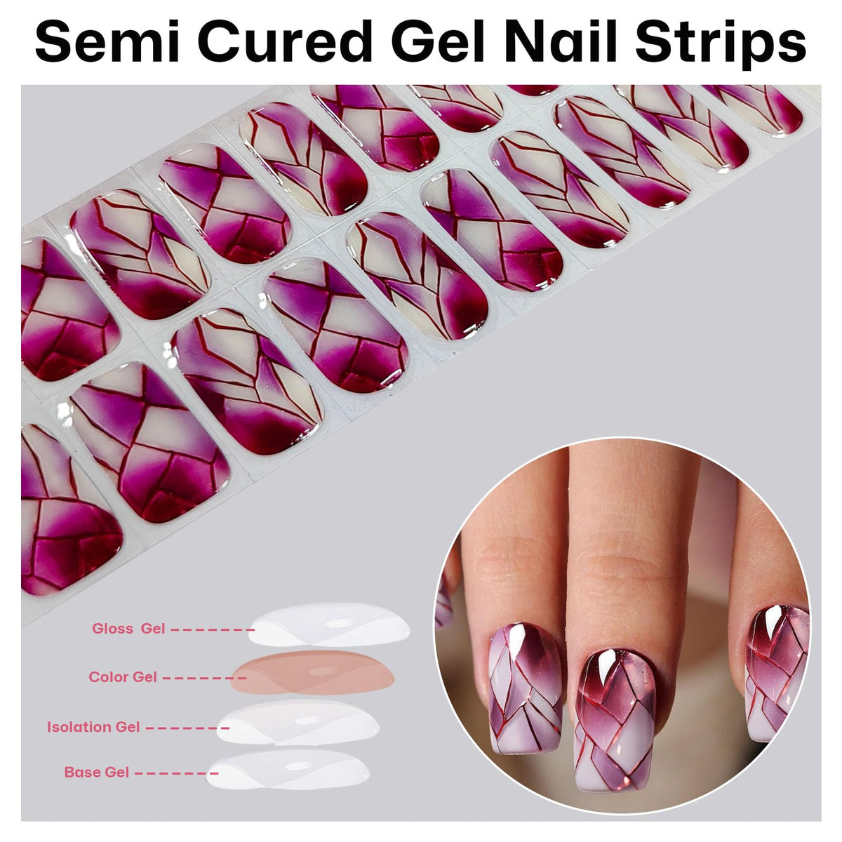 meemooron nail strip edge being filed for a seamless professional finish