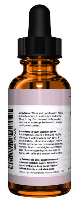 Meera's Beauty serum droplet texture closeup showing lightweight hydration