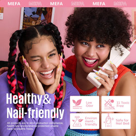 MEFA lifestyle manicure scene demonstrating salon-style results at home